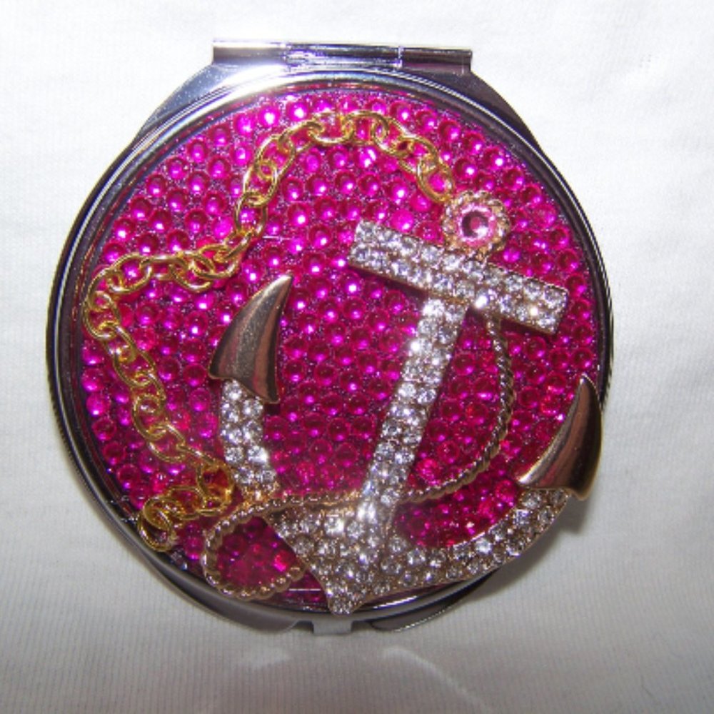 Anchor Compact Mirror Purse Accessory